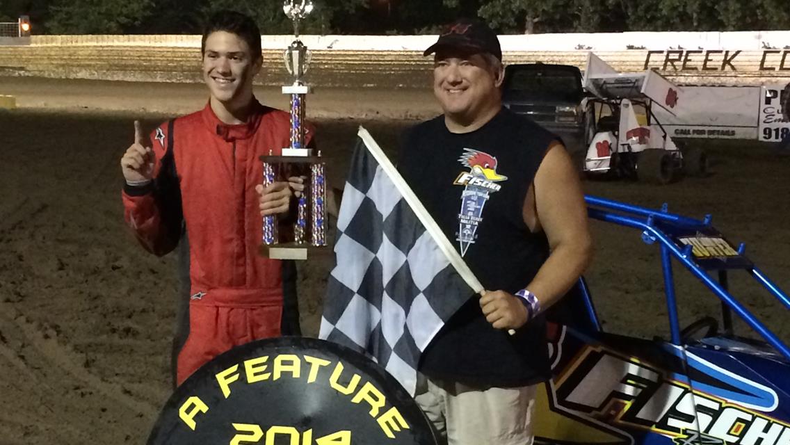 Moore and Fischer Capture NOW600 Victories at Creek County Speedway