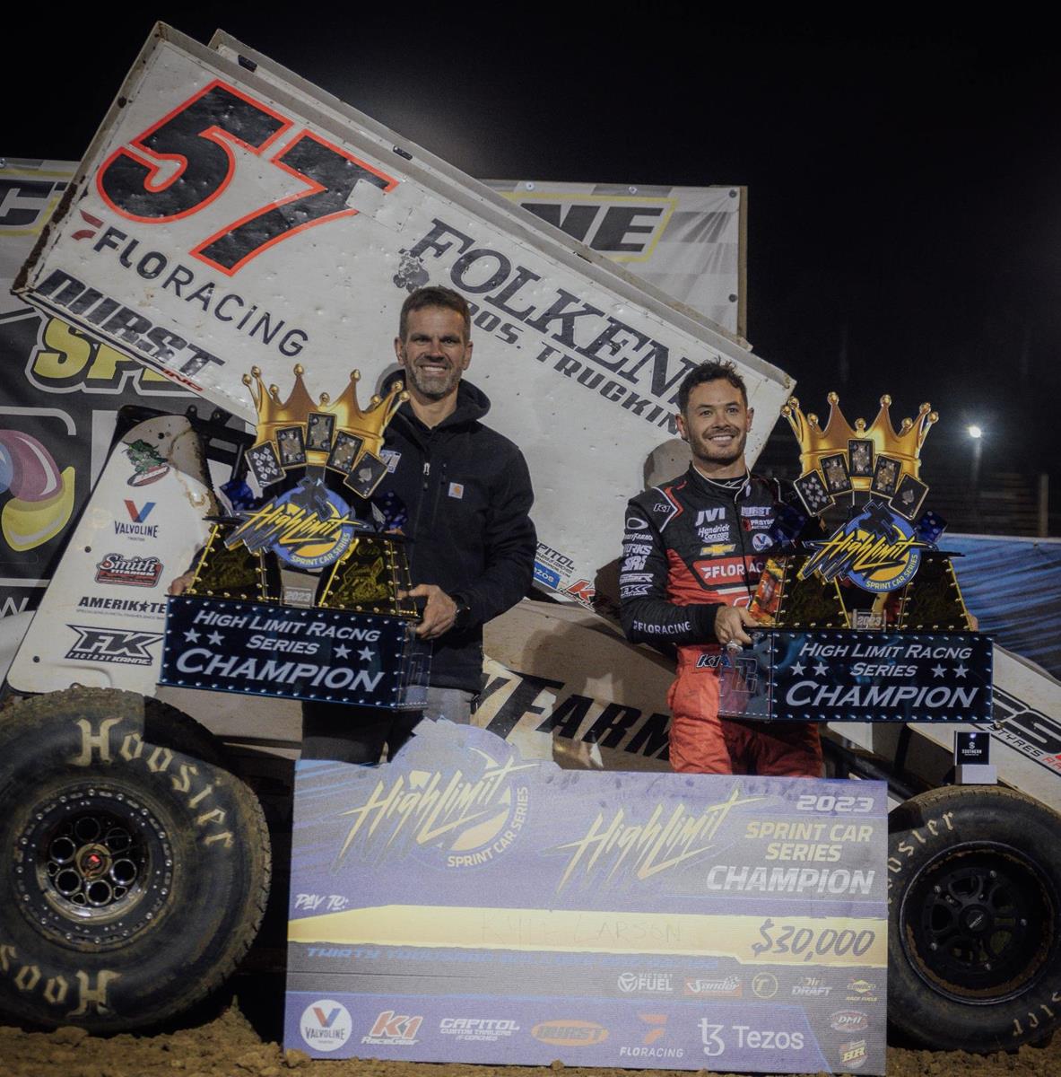 Kyle Larson Nips Rico Abreu for Inaugural High Limit Championship