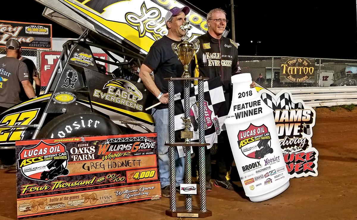 Hodnett Masters Lucas Oil American Sprint Car Series At Williams Grove Speedway