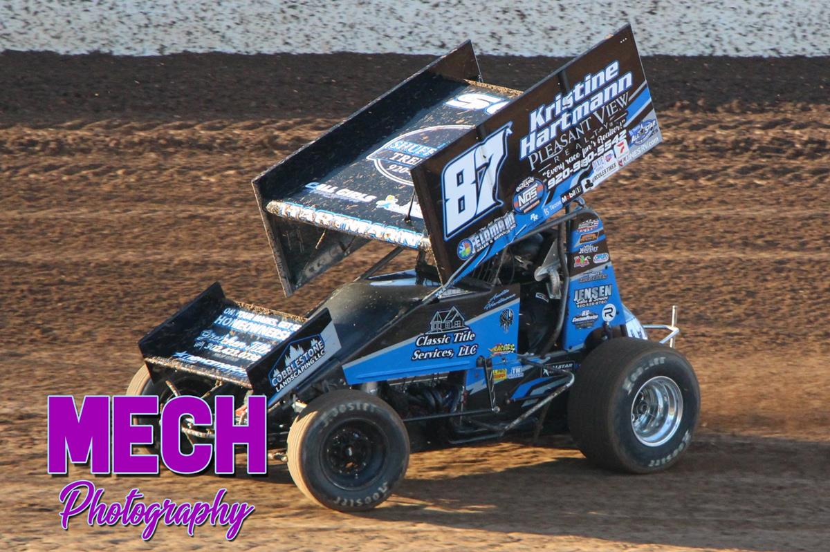 Austin Hartmann fulfills World of Outlaws A main dreams at Beaver Dam Raceway