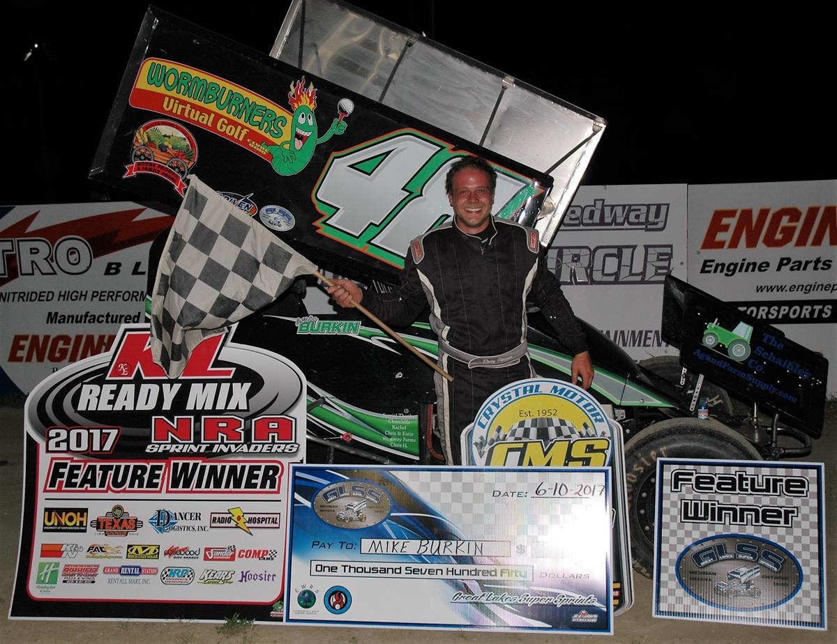 BURKIN NAILS DOWN FIRST EVER WINGED FEATURE WIN!