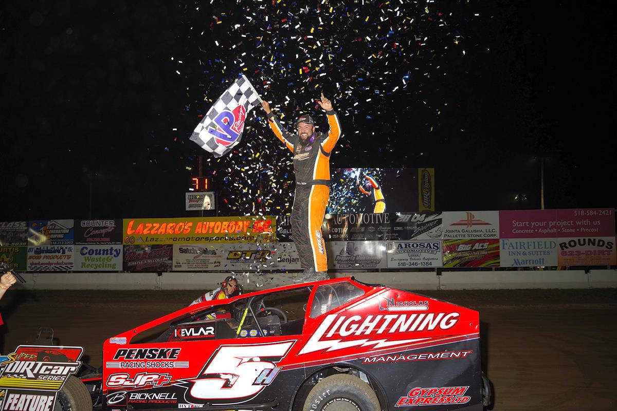 Chris Hile Captures First Super DIRTcar Series win at Albany-Saratoga