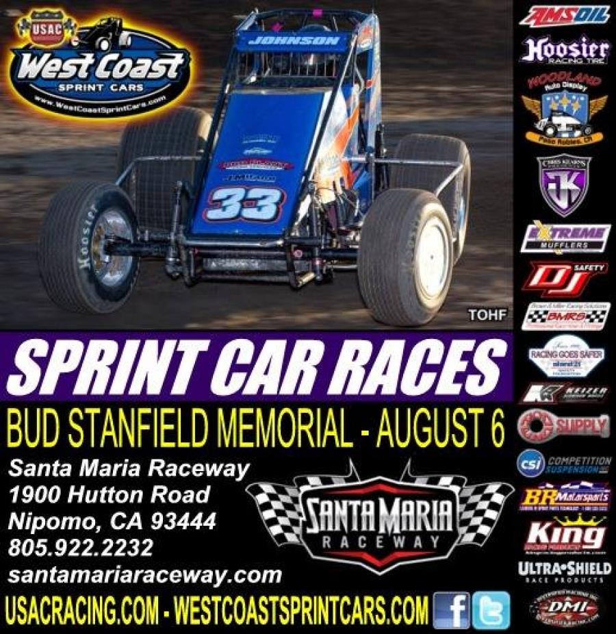WEST COAST SPRINTS HEAD FOR SANTA MARIA SATURDAY; JOHNSON WINS AGAIN AT CANYON