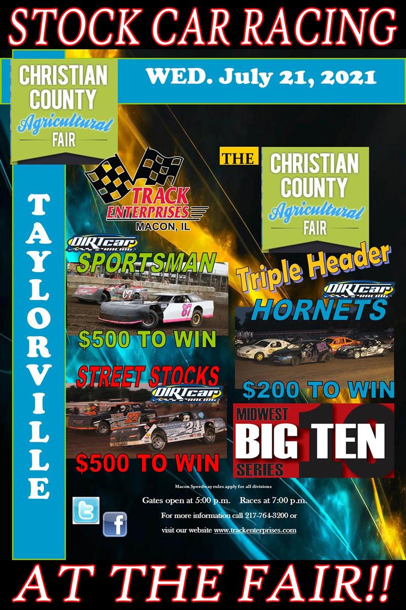 7th Annual Christian County Fair Racing Event Coming Wednesday Night