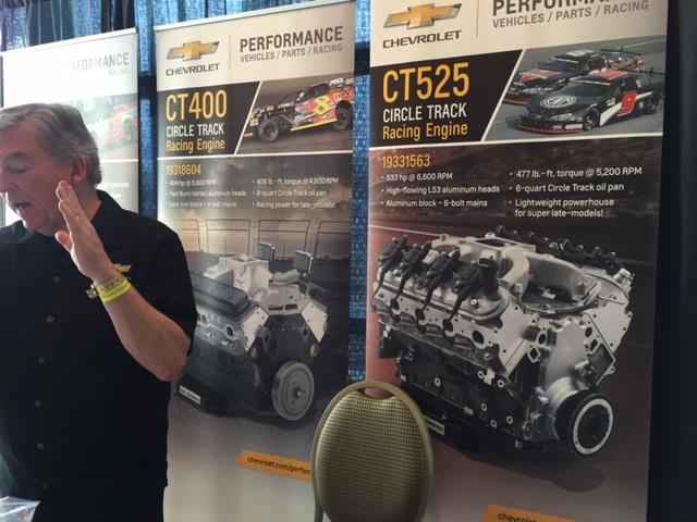 Talking with GM's Bill Martens in Daytona. The CT400 is our 604.