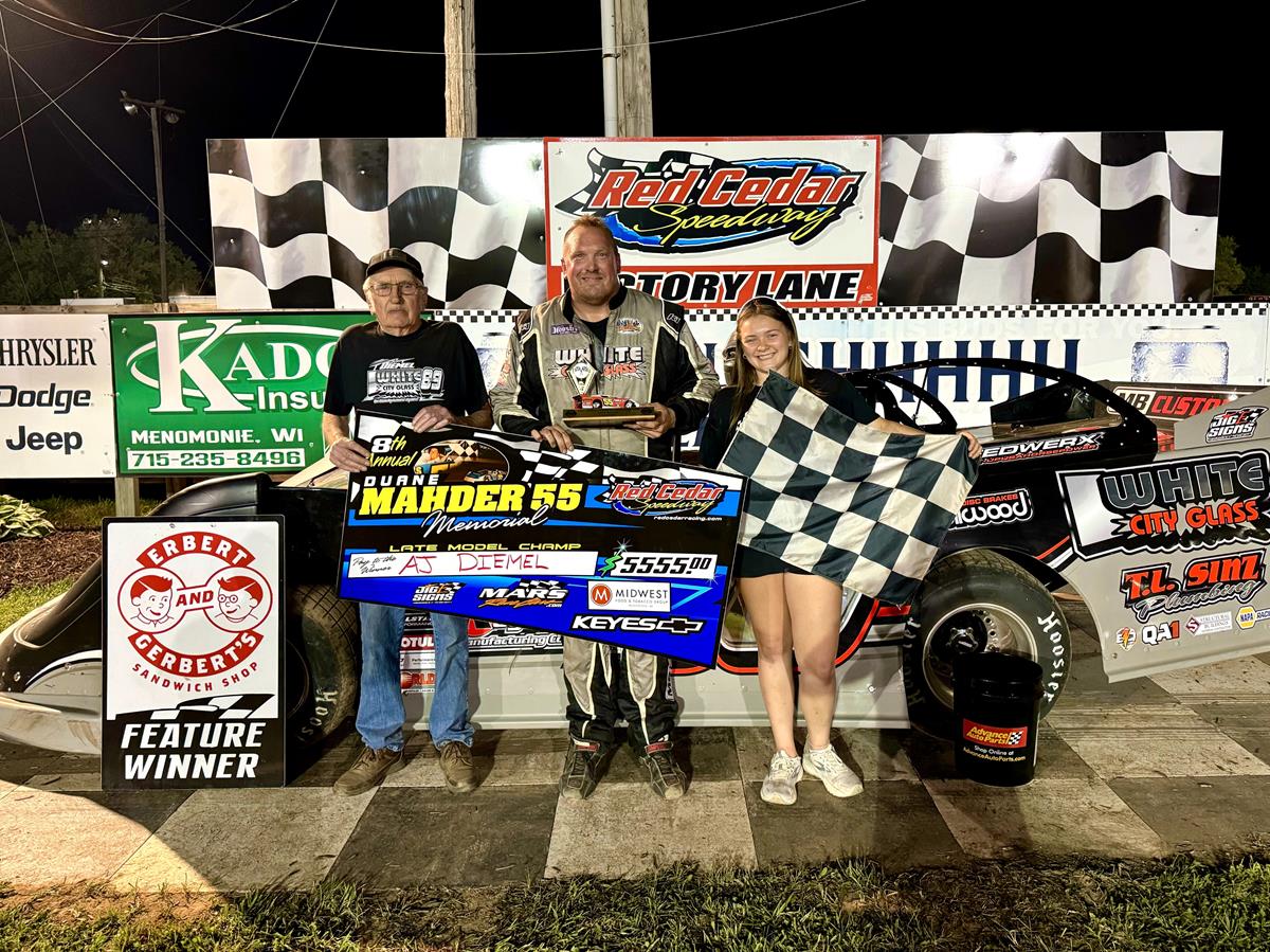 Diemel Bests Late Model Field at Red Cedar’s Mahder Memorial