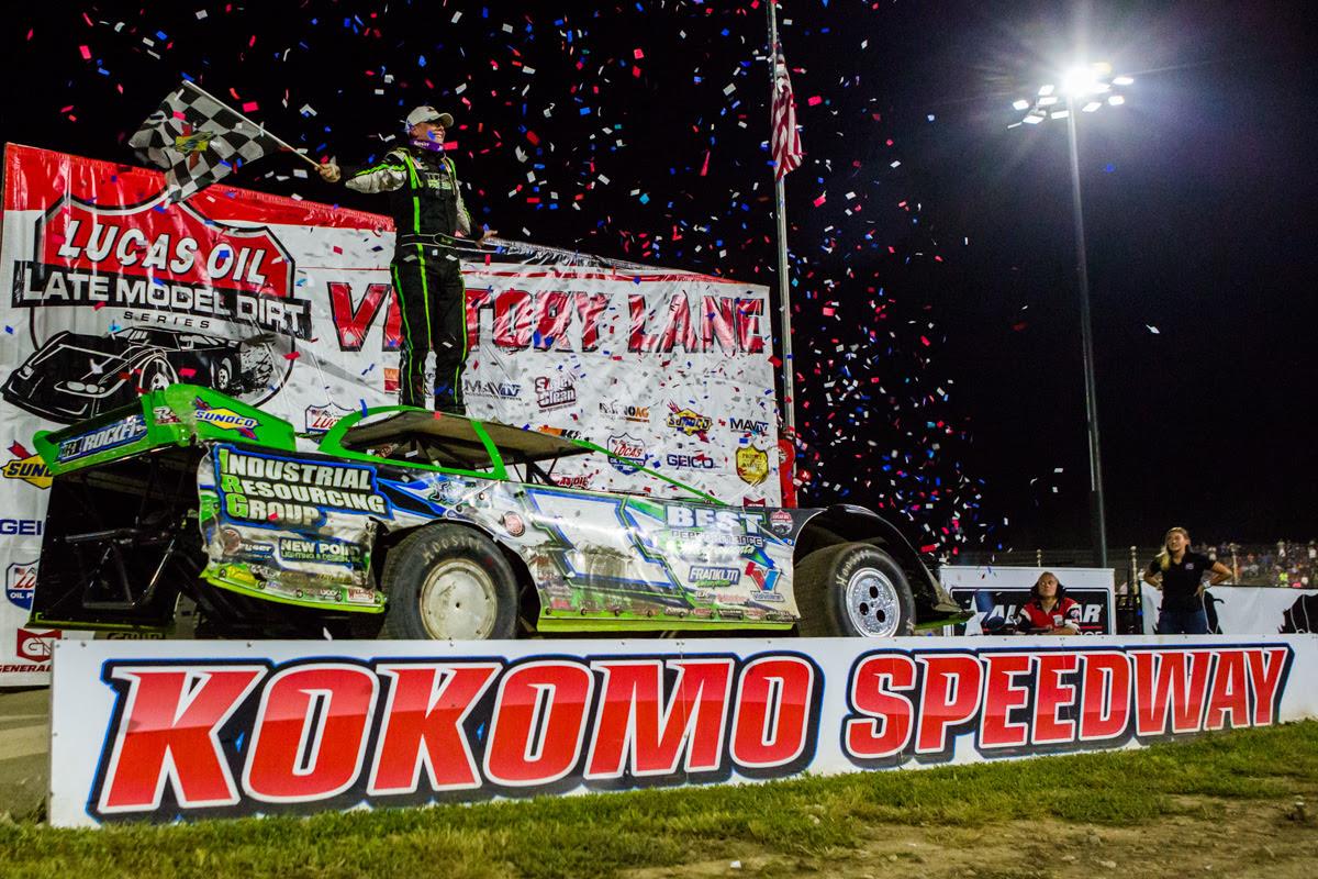 Tyler Erb triumphs in Lucas Oil Late Model thriller at Kokomo