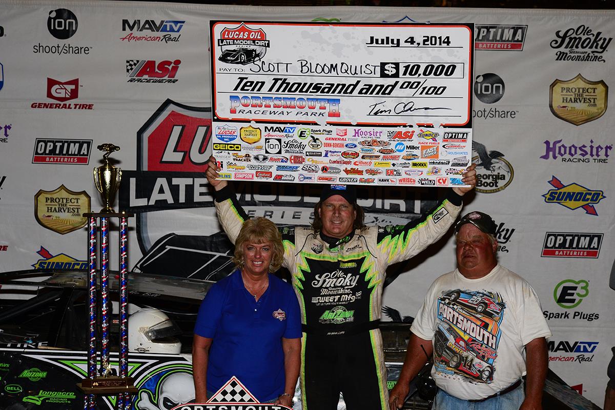 Bloomquist Back in Lucas Oil Victory Lane at Portsmouth Raceway Park