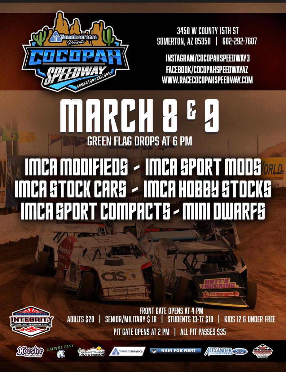 Speedway Motors IMCA Weekly Racing Series back in action March 8th and 9th