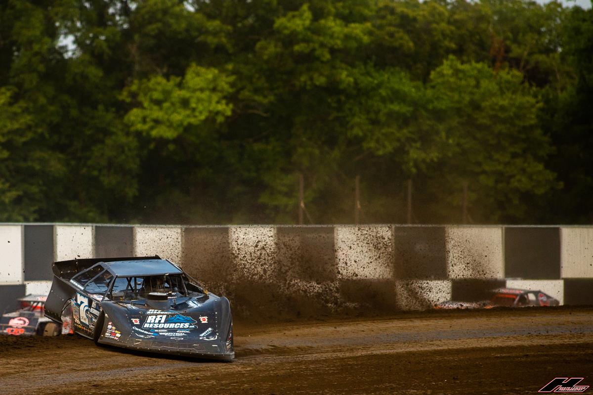 Davenport Speedway (Davenport, IA) – Lucas Oil Late Model Dirt Series – July 10th, 2023. (Heath Lawson photo)