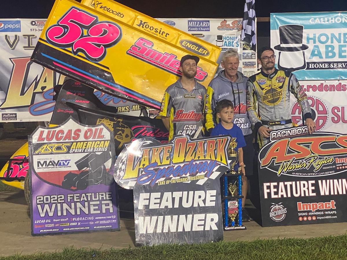 Blake Hahn Lands Lake Ozark Victory With The Lucas Oil American Sprint Car Series!