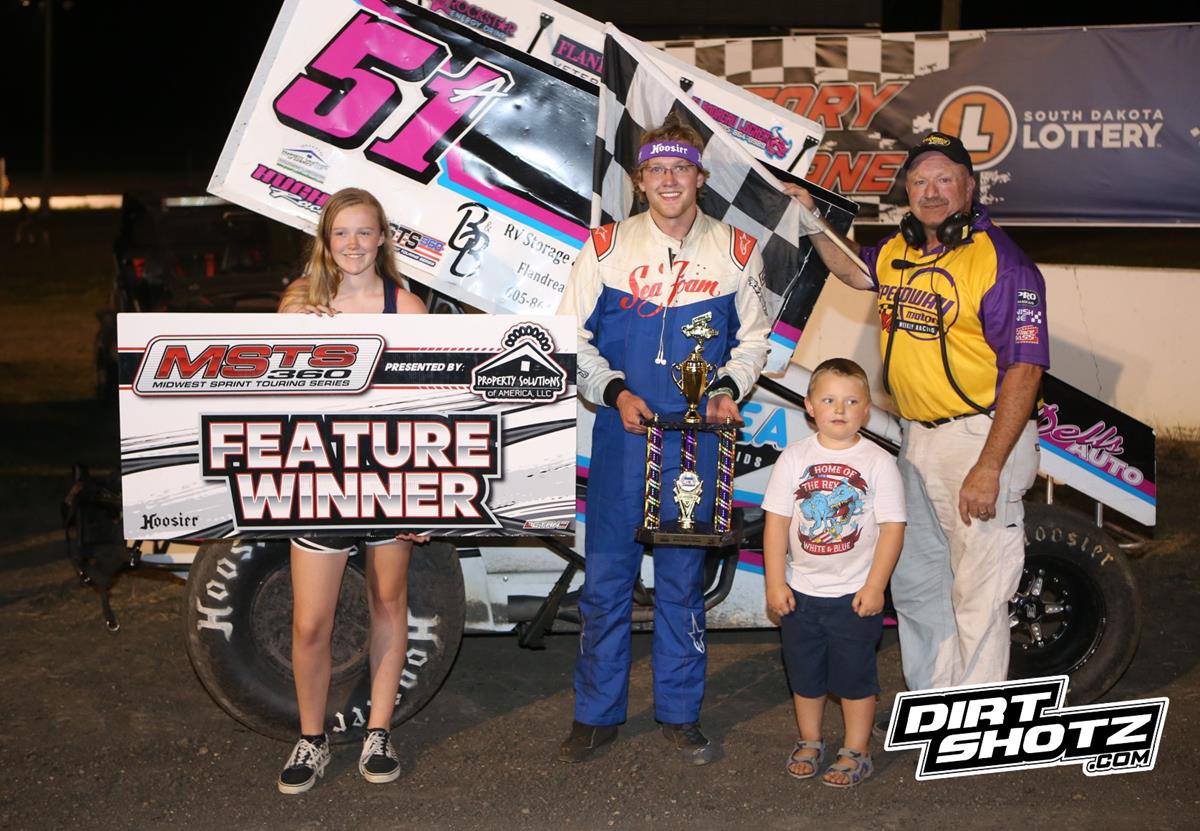 Amdahl takes 2, winning MSTS, IMCA sprints at I-90 Speedway