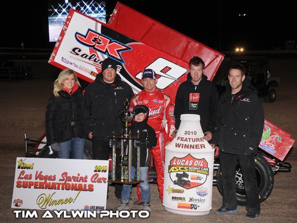 Saldana Takes Lucas Oil ASCS Honors in Las Vegas Sprint Car Super Nationals!