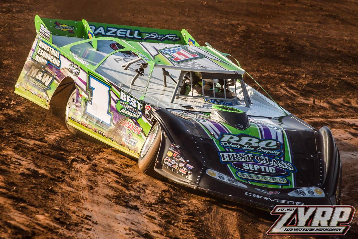 Erb breaks while leading at West Virginia Motor Speedway