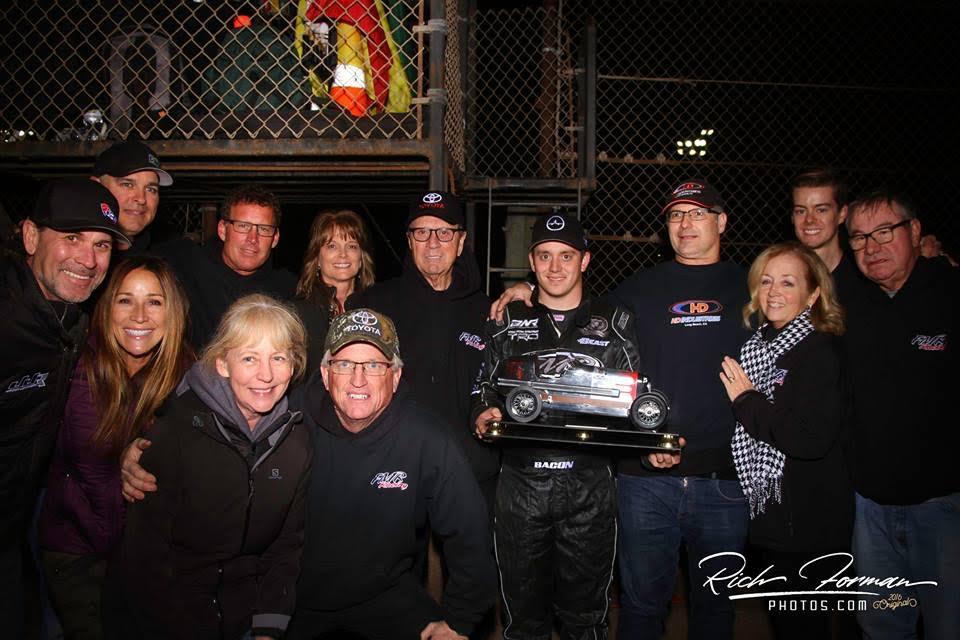 Brady Bacon carving it up with Larson on Turkey Night