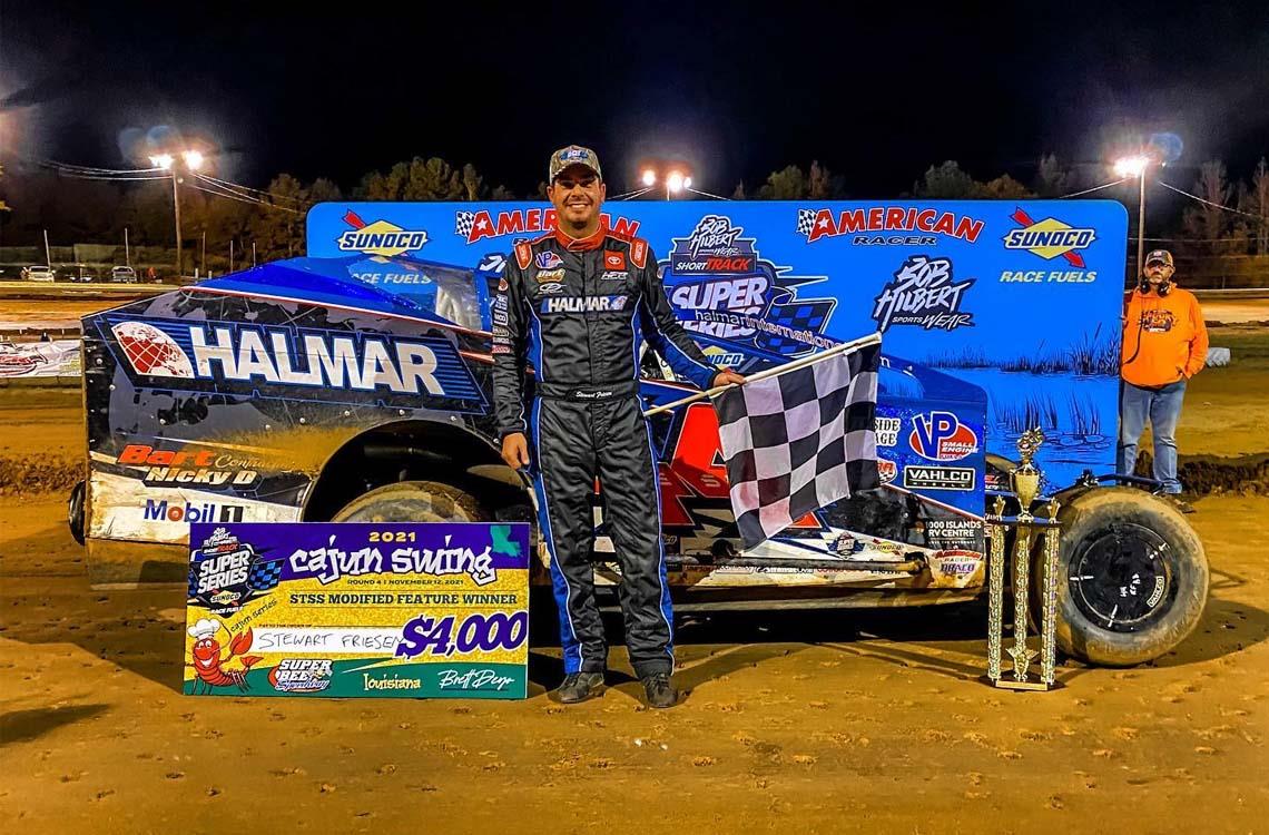 Finally: Stewart Friesen Breaks Through in Louisiana with Super Bee Victory