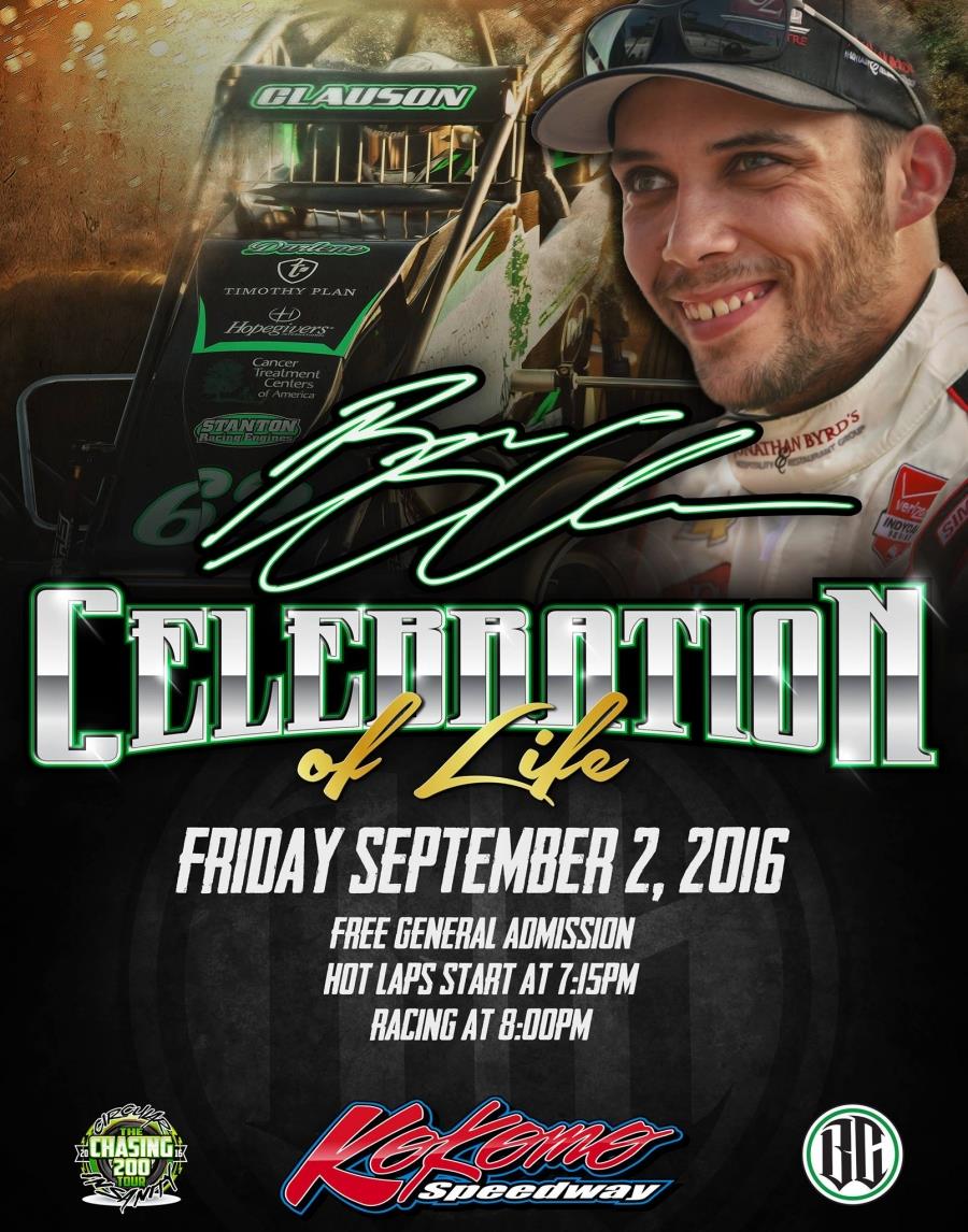 Bryan Clauson Celebration of Life Race to Kokomo on Friday; Kevin Thomas JR. Takes Smackdown V WIn