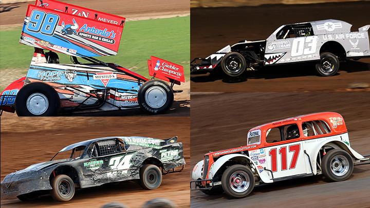 Points leader McMullen motors to fourth 2023 PDTR 360 Sprint Car A-main triumph