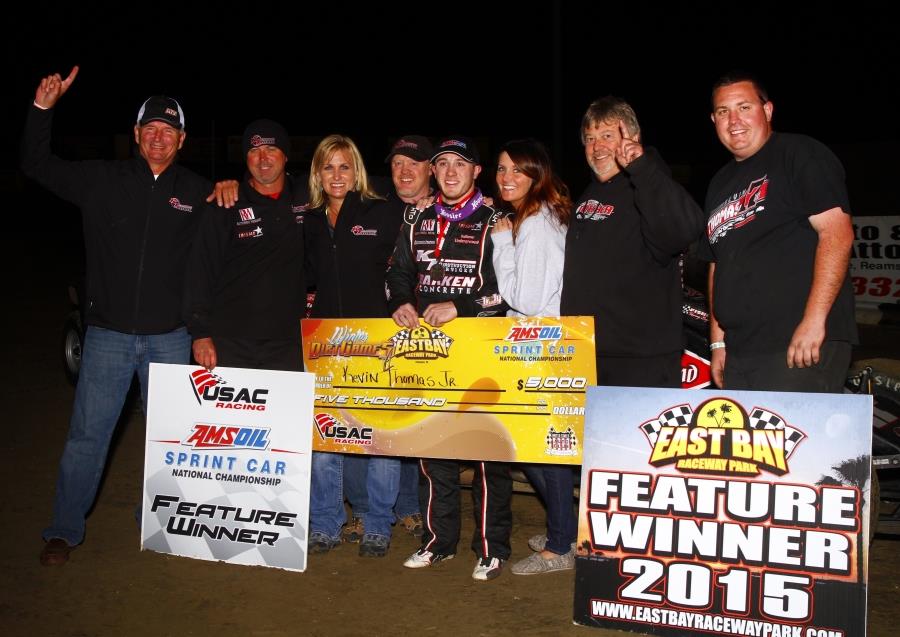 THOMAS TACKLES EAST BAY FOR FIRST WIN OF 2015