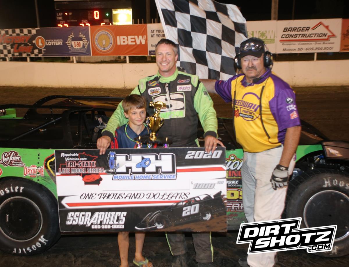 Brown conquers Tri-State Late Models at I-90 Speedway, Thram gets first win in IMCA Sprints