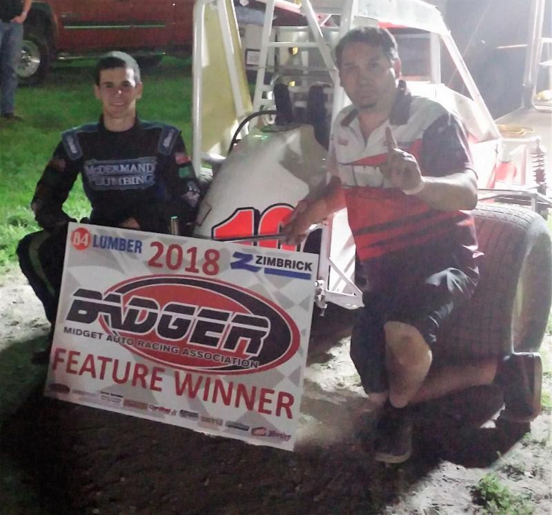 Chase McDermond wins Sycamore Midget thriller