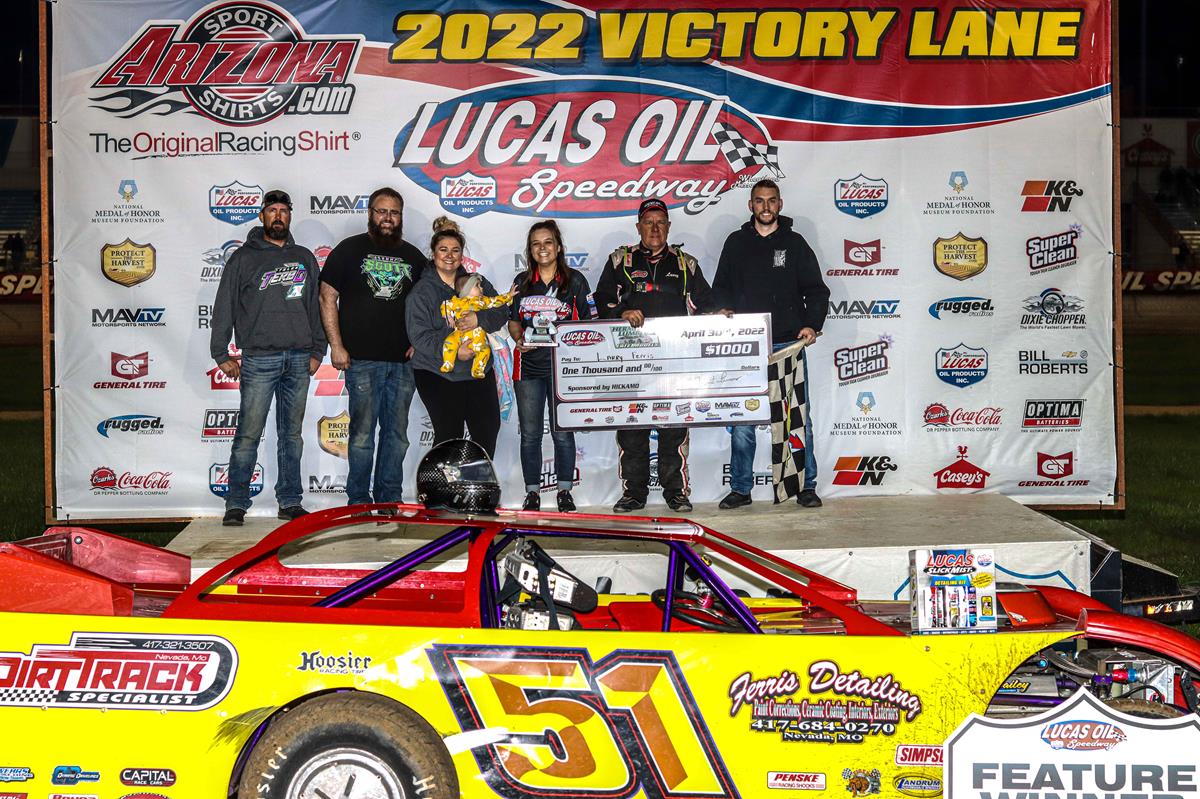 Ferris wires Late Model field to capture Lucas Oil Speedway's Weekly Racing Series Spring Opener