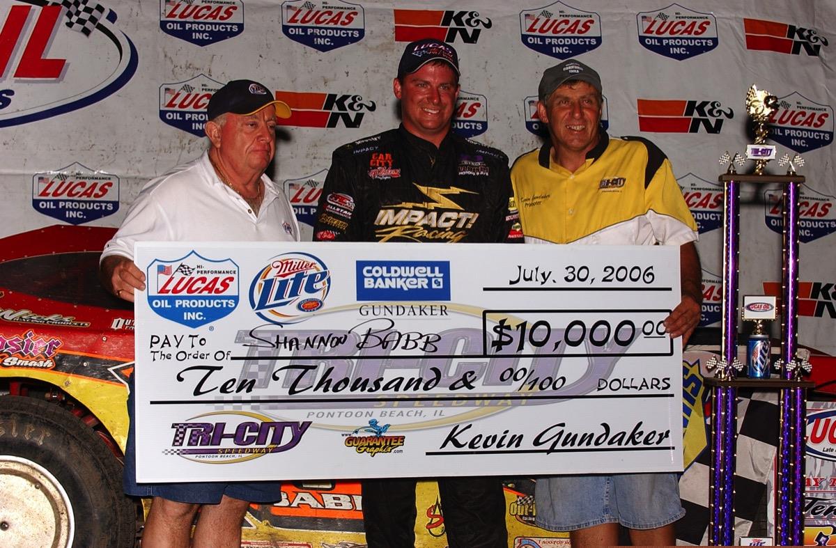 Shannon Babb Best in Lucas Oil Late Model Dirt Series Action at Tri-City