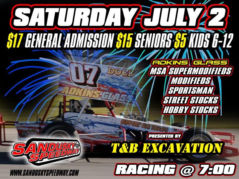 Sandusky Speedway Enters July in Super Style!