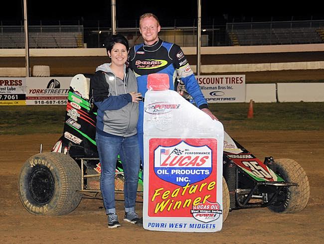 Sherrell Denies Last Lap Slider To Claim POWRi West Win