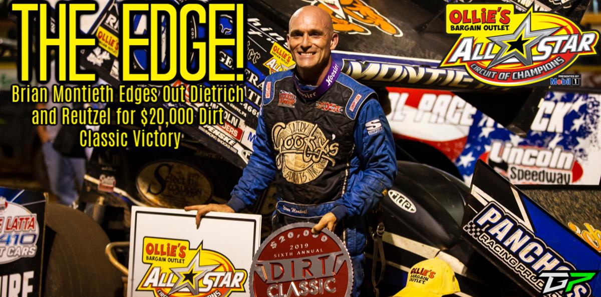Brian Montieth gets by Aaron Reutzel to score Dirt Classic 6 victory worth $20,000
