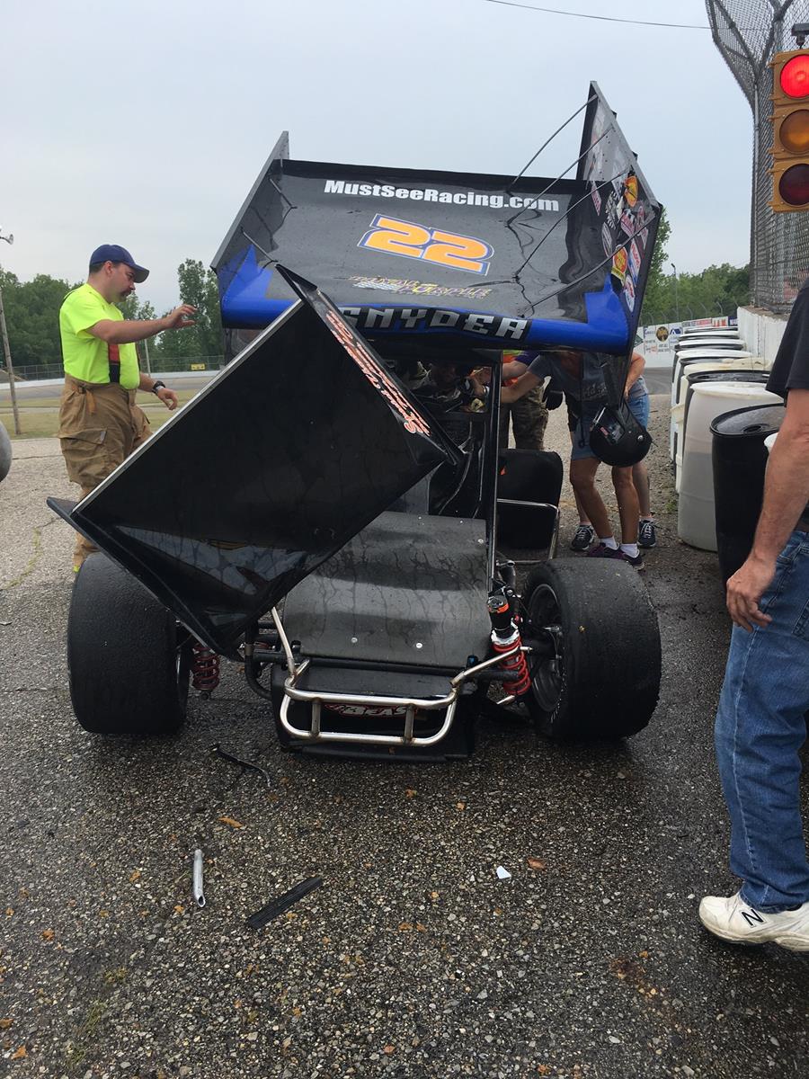 Crash ends race weeked early