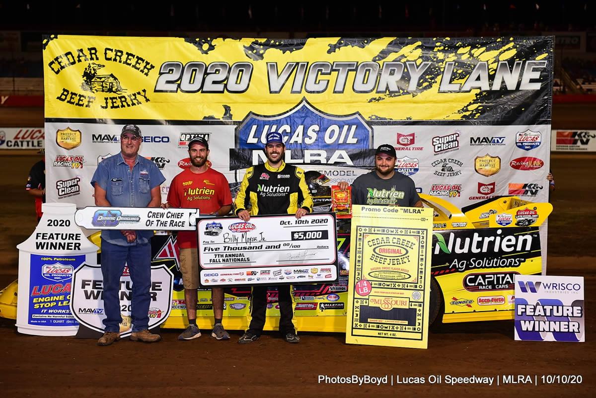 Moyer Jr. cruises to MLRA victory at Lucas Oil Speedway