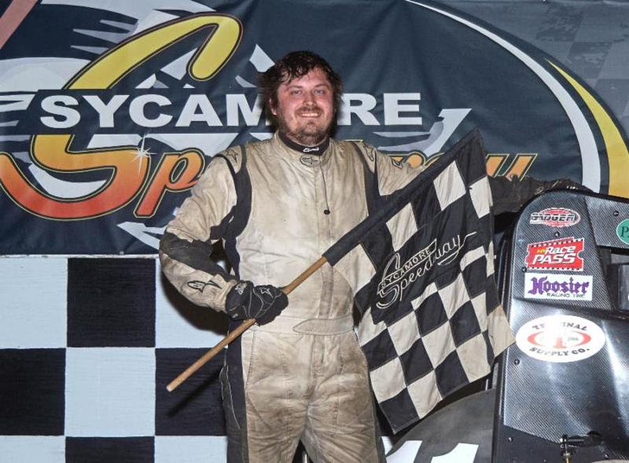 Baran uses late race traffic to win at Sycamore