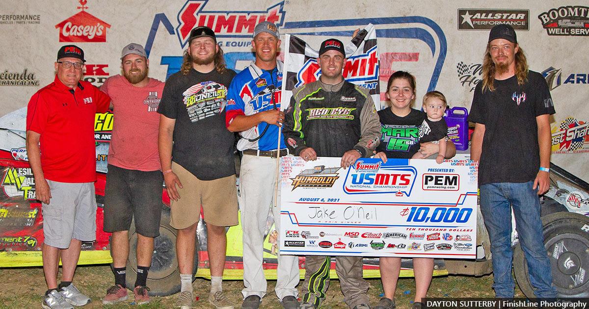 Jake O'Neil tops USMTS foes at Humboldt Speedway