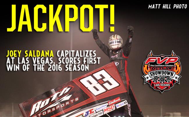 Saldana Hits Jackpot on First Night of Las Vegas Double-Header
