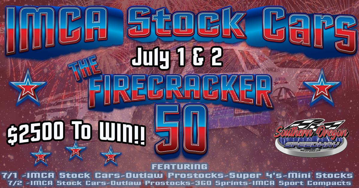 Firecracker 50 for the IMCA Stock Cars 7/1 and 7/2