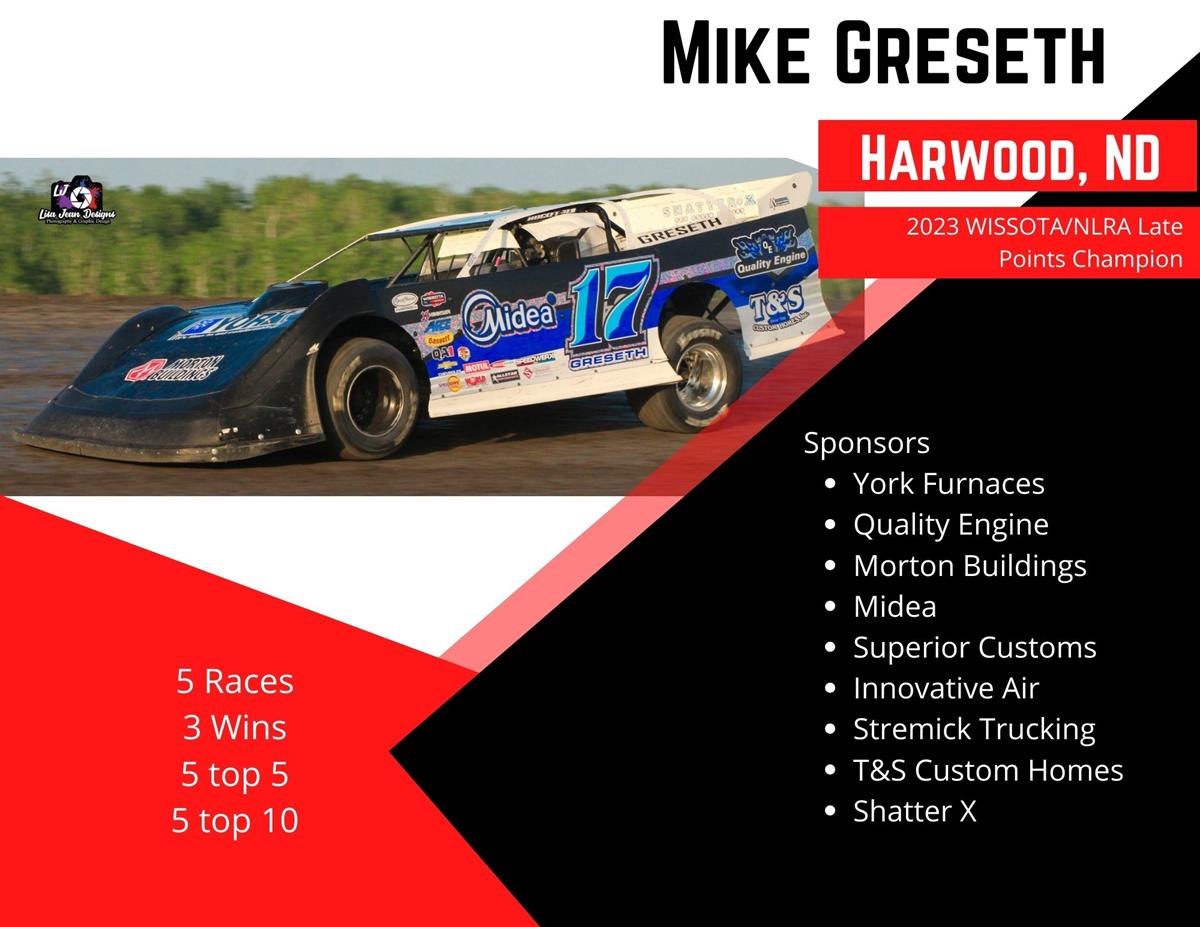 Congratulations to Mike Greseth