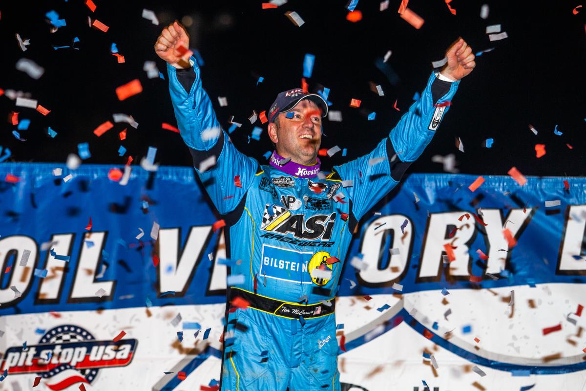 Tim McCreadie Takes Lucas Oil Late Model Dirt Series Victory at Raceway 7