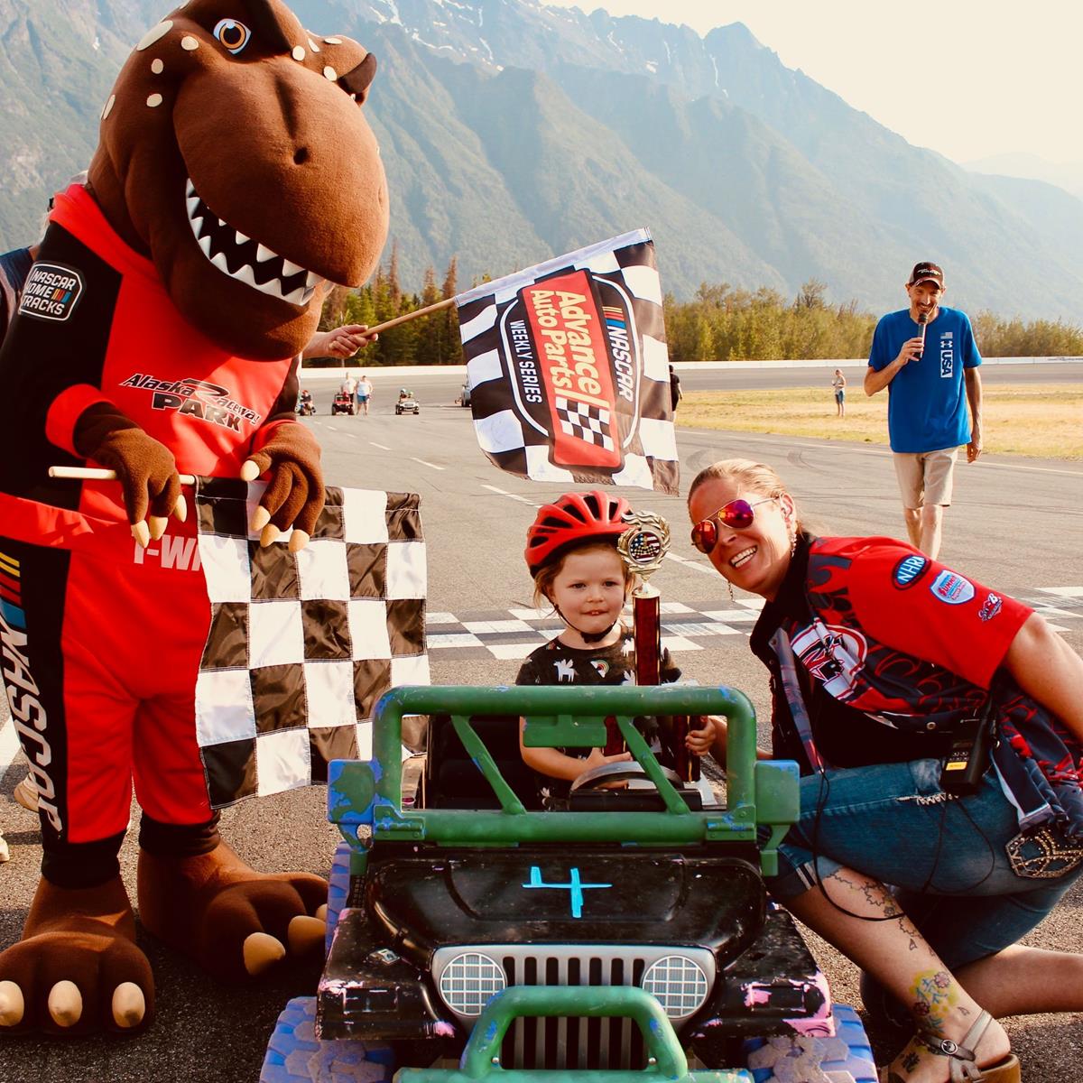 NASCAR & NHRA races featuring Kids Power Wheels Races this weekend!