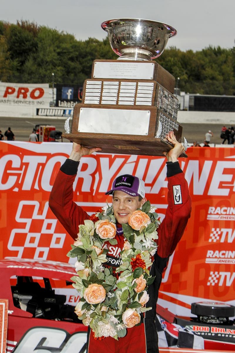 MATT HIRSCHMAN EARNS 9TH VP RACING FUELS RACE OF CHAMPIONS 250 VICTORY THIS PAST SUNDAY AT LAKE ERIE SPEEDWAY