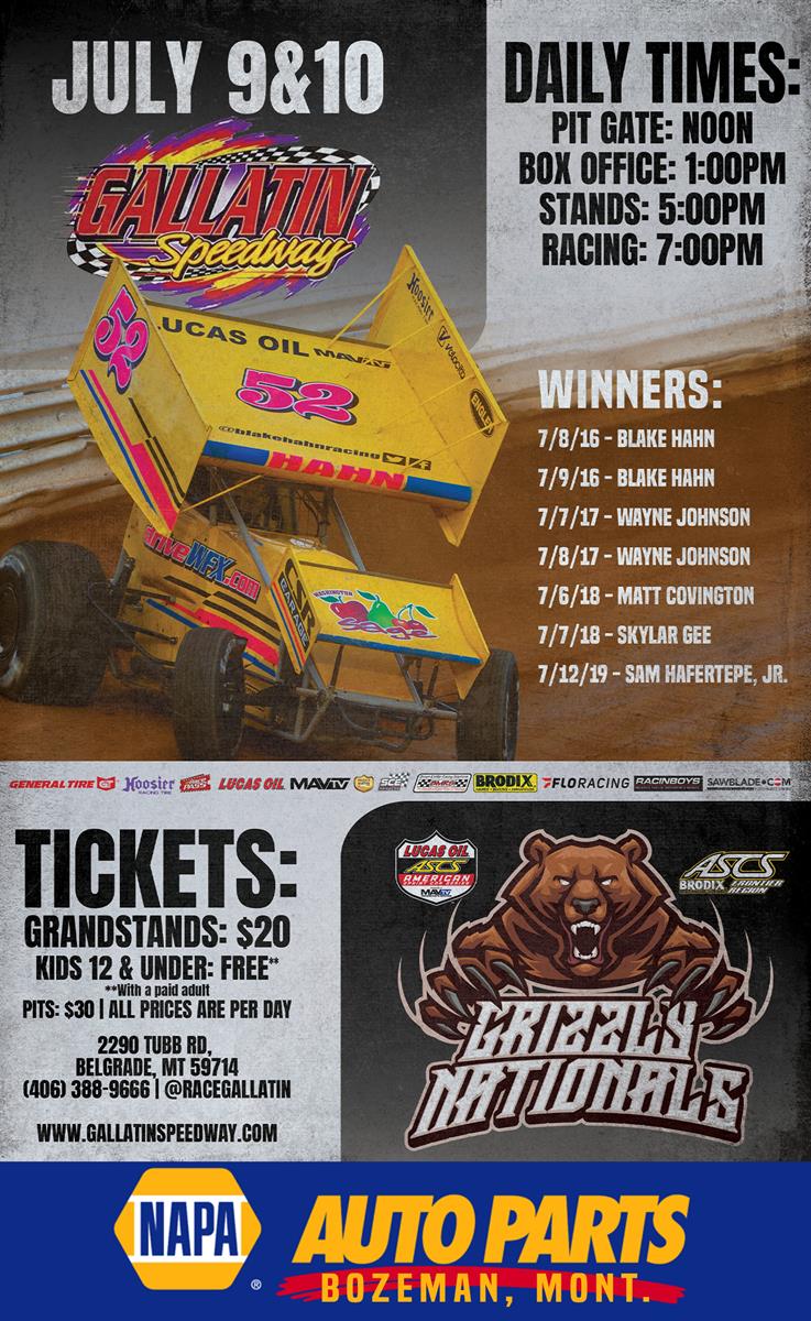 Grizzly Nationals Next For Lucas Oil American Sprint Car Series