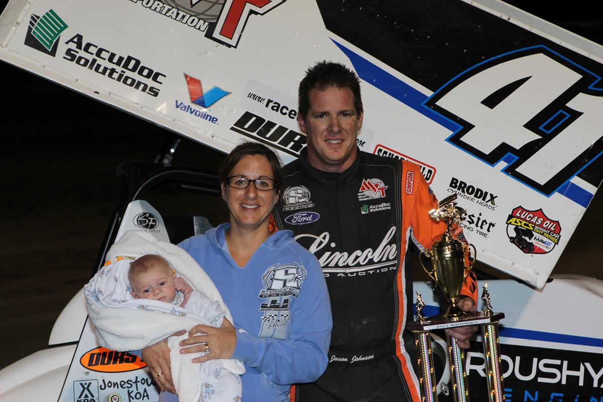 Jason Johnson runs to Lucas Oil ASCS score at Billings