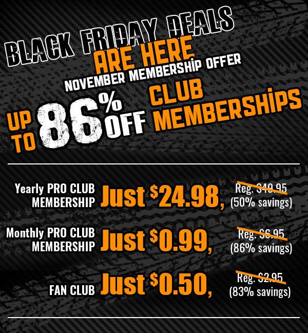 Black Friday Deals - TODAY at Racing Junk Classifieds