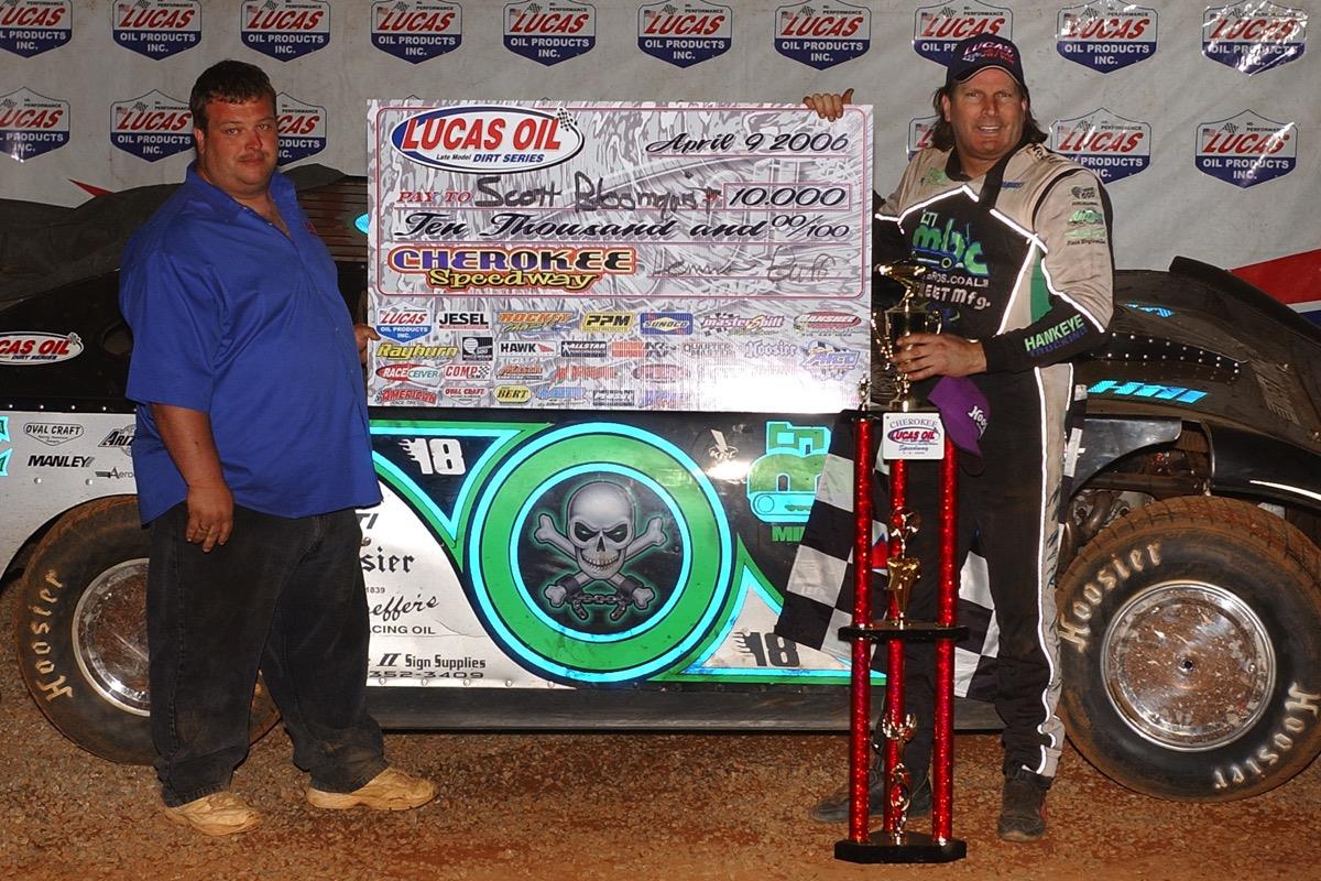 Scott Bloomquist Banks Lucas Oil Late Model Dirt Series Event at Cherokee Speedway