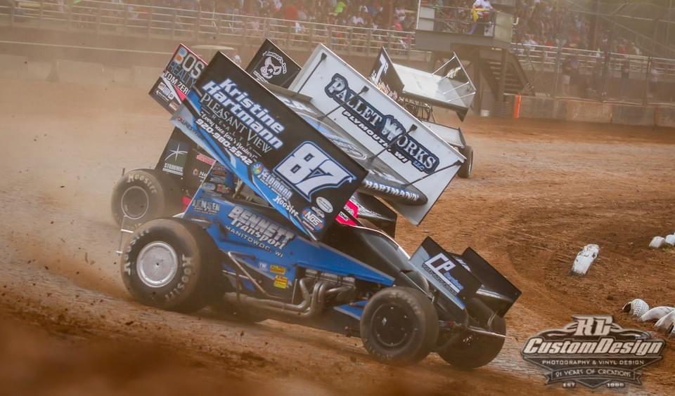 Austin Hartmann tallies top-20 in first IRA 410 main event at Plymouth hometown track