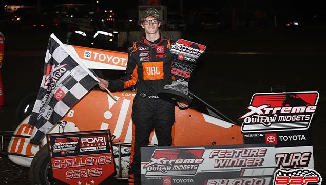 Ryan Timms Wins Friday with POWRi National Midgets and Xtreme at Farmer City