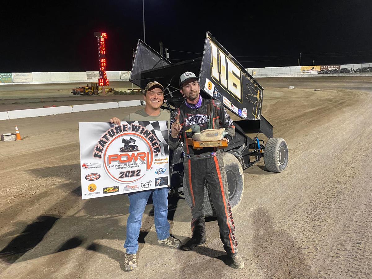 Vance Wofford Captures First Career ASCS Southwest/POWRi Desert Sprint Car Win