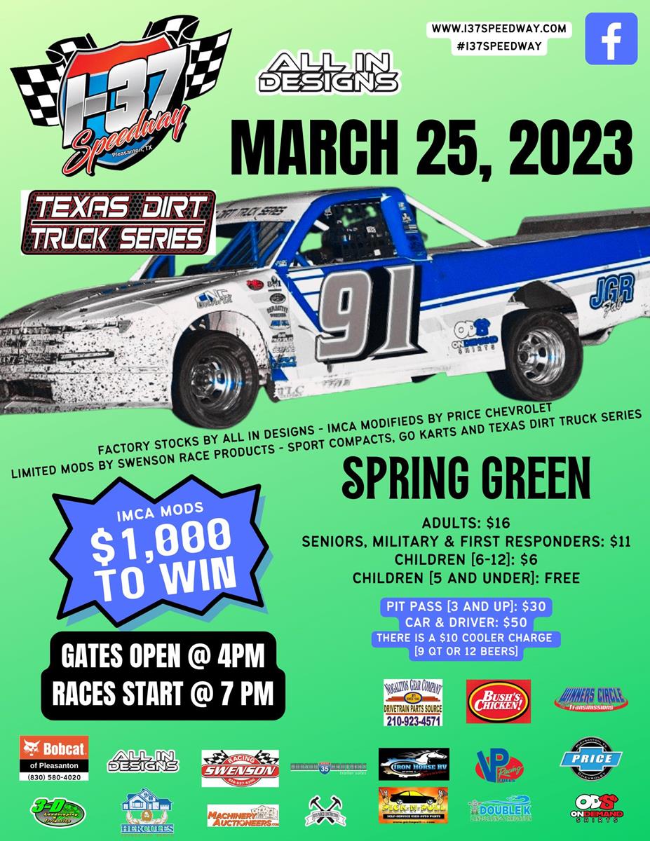 All In Designs SPRING GREEN this weekend