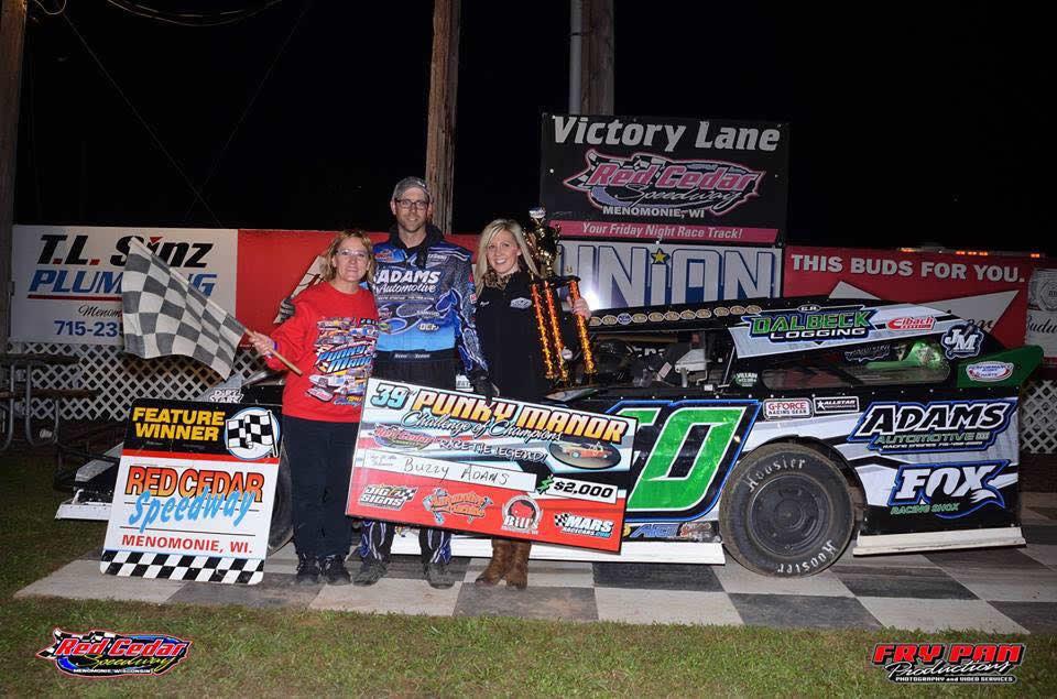 Adams Wins Late Race Thriller in Punky Manor Challenge of Champions at Red Cedar
