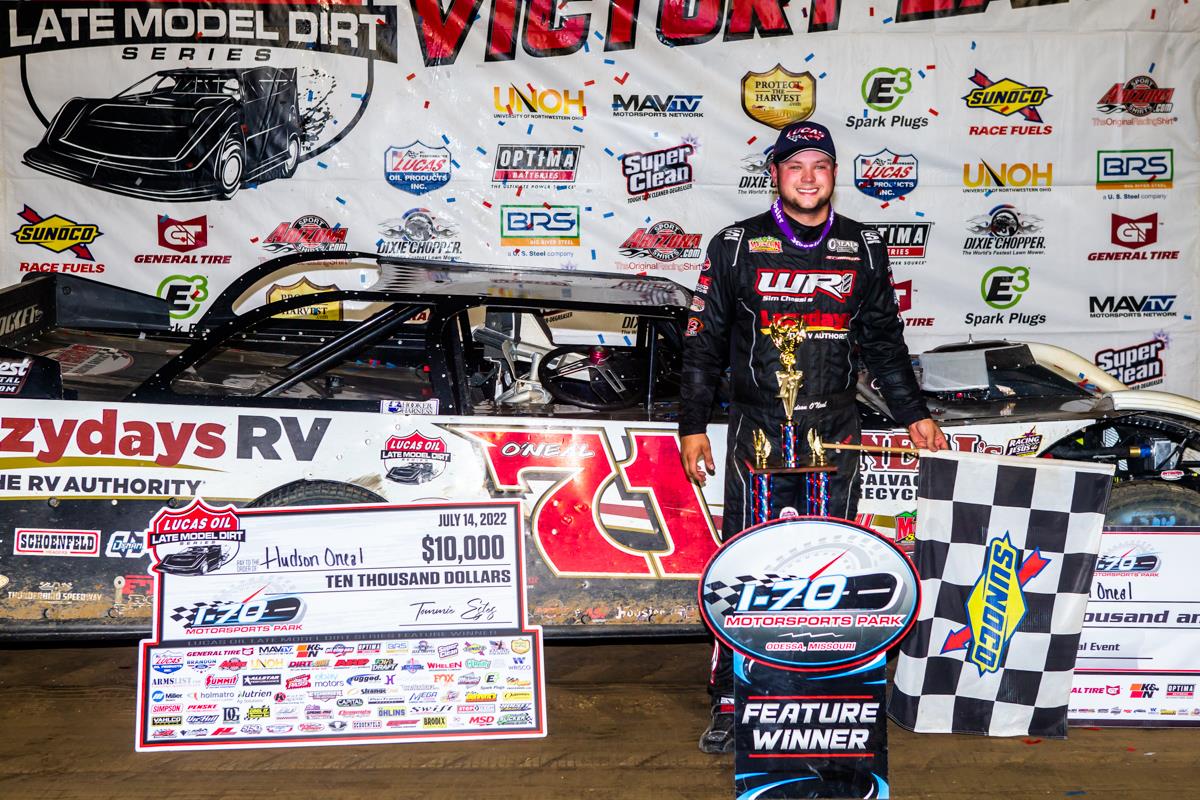 O'NEAL WINS AT I-70 IN INAUGURAL LUCAS OIL VISIT